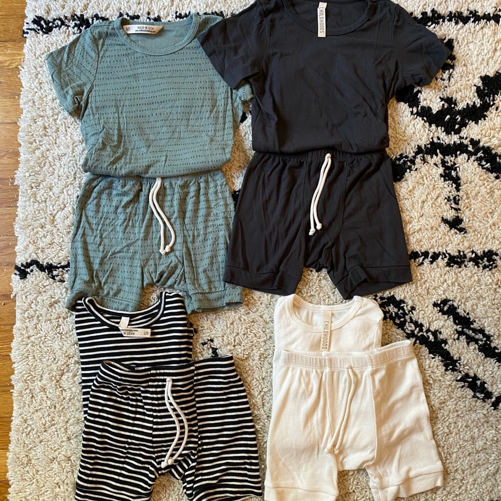 Childhoods Clothing rib knit sets (4 sets, size 6/7)